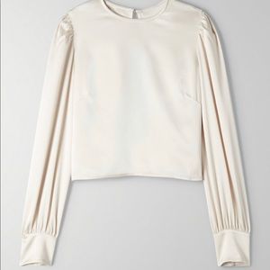 Aritzia Besalu Blouse in cream NEVER WORN